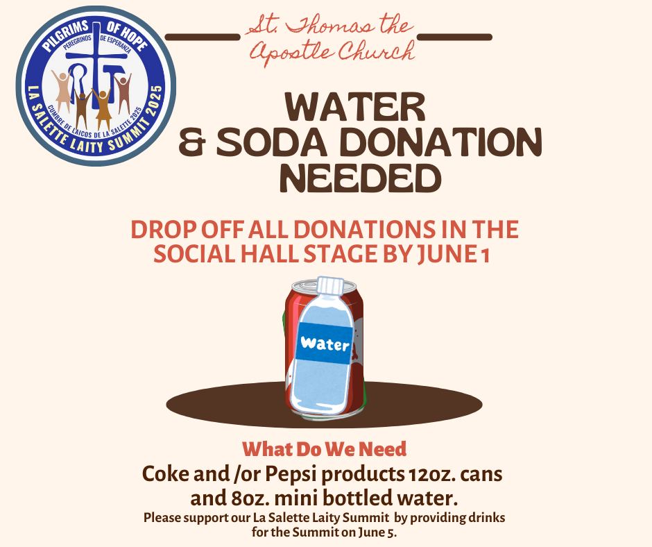 LSLS25 - Water & Soda Donations Flyer (Facebook Post)