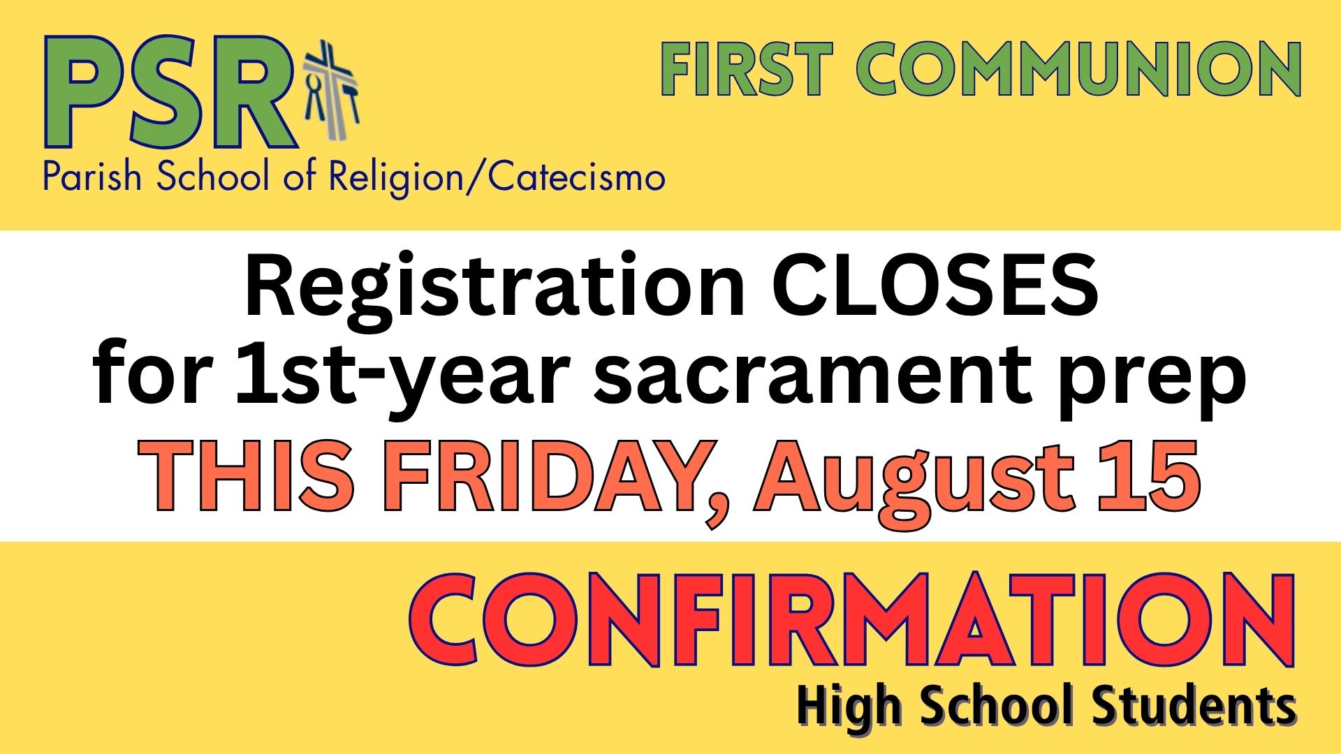 PSRConfirmation registrationClosing English