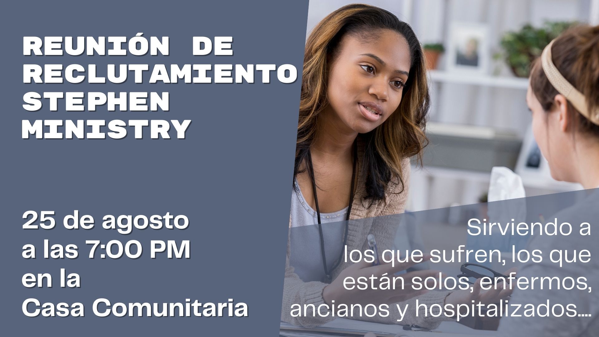 Stephen Ministry Recruitment Spanish