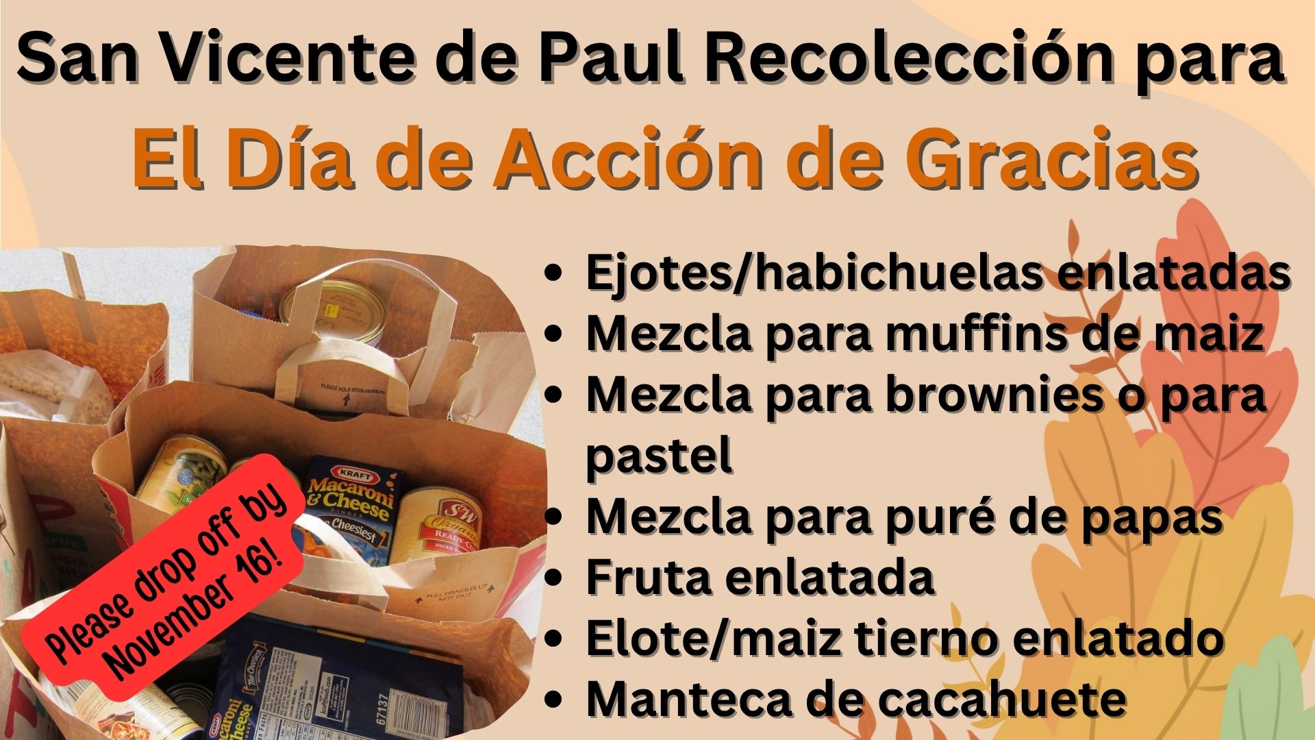 SVdeP Thanksgiving SPAN