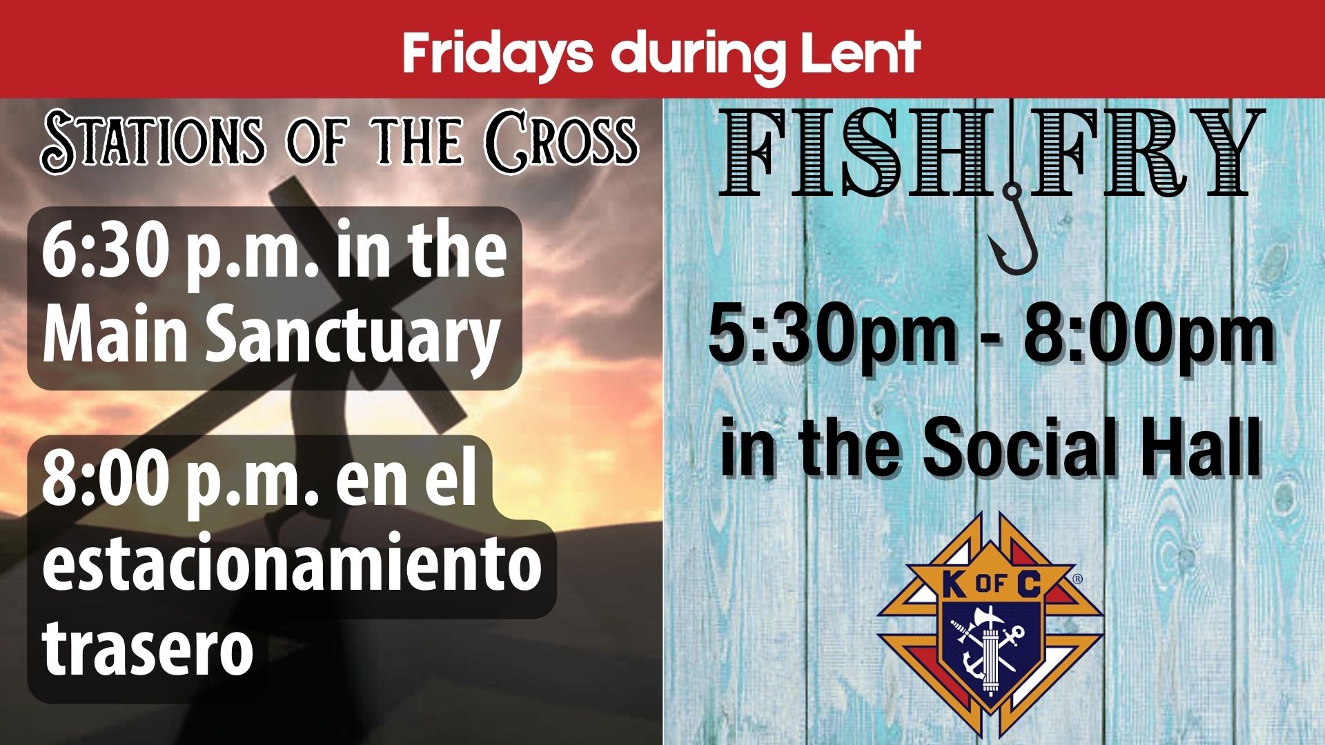 Stations of the Cross and Fish Fry combined