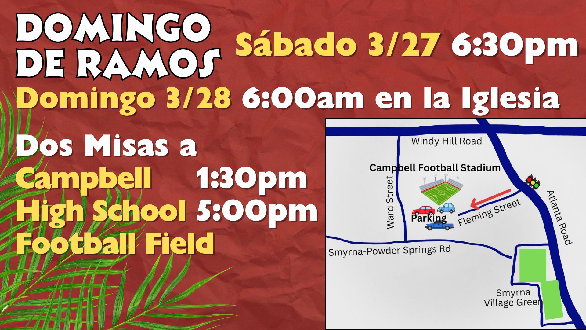 Palm Sunday SPAN with map