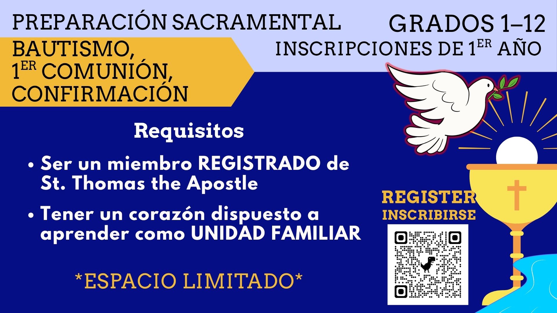 1st year registration All Grades SPA