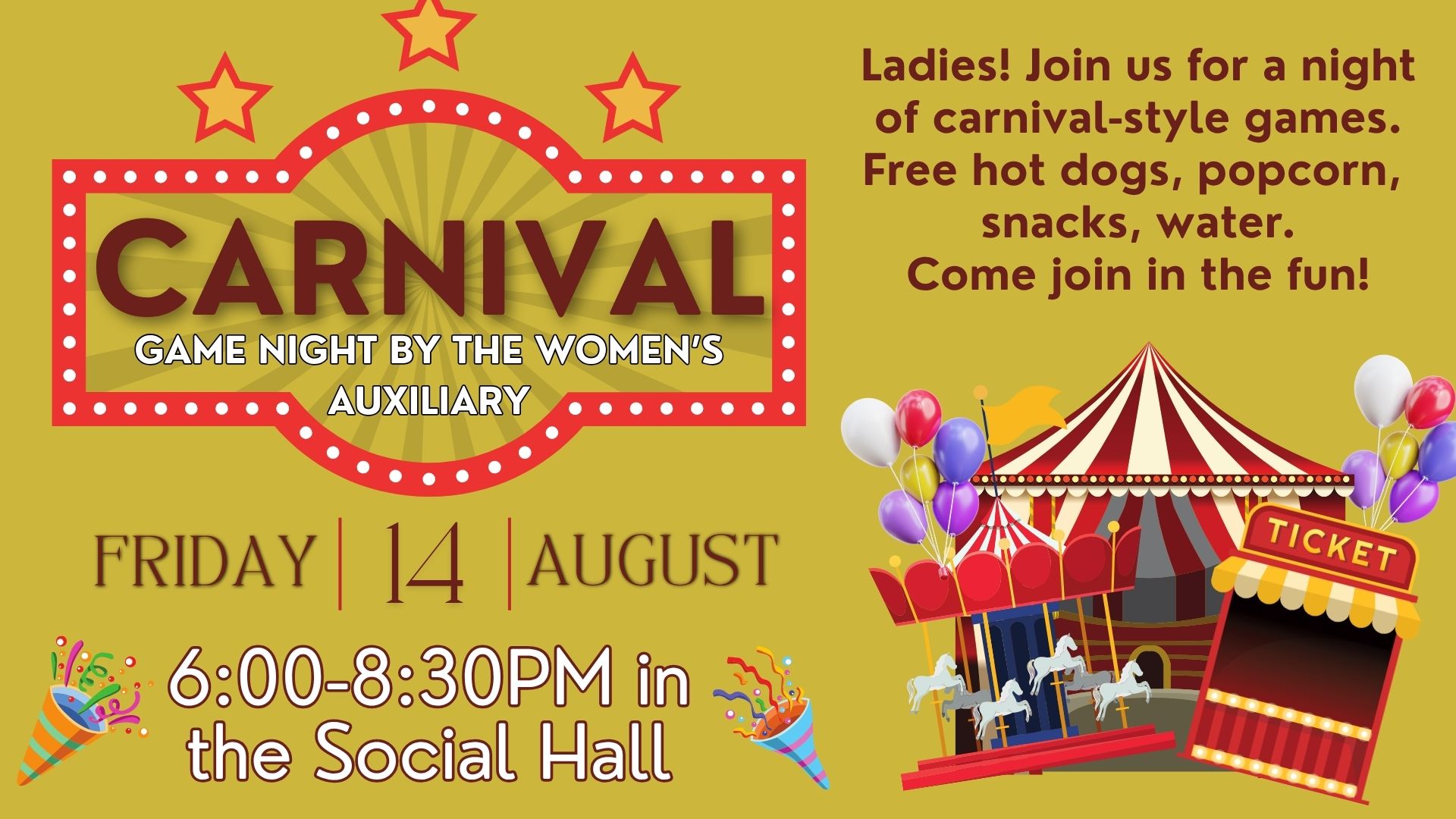 Carnival game night by STWA (Presentation)