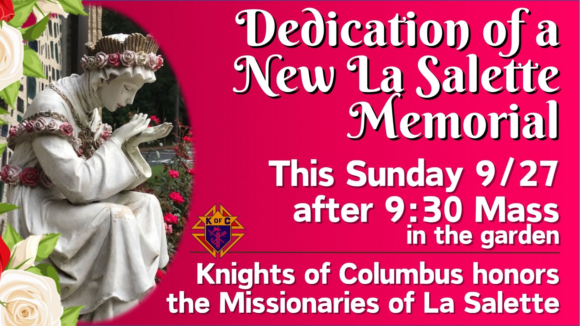 Dedication of La Salette Memorial