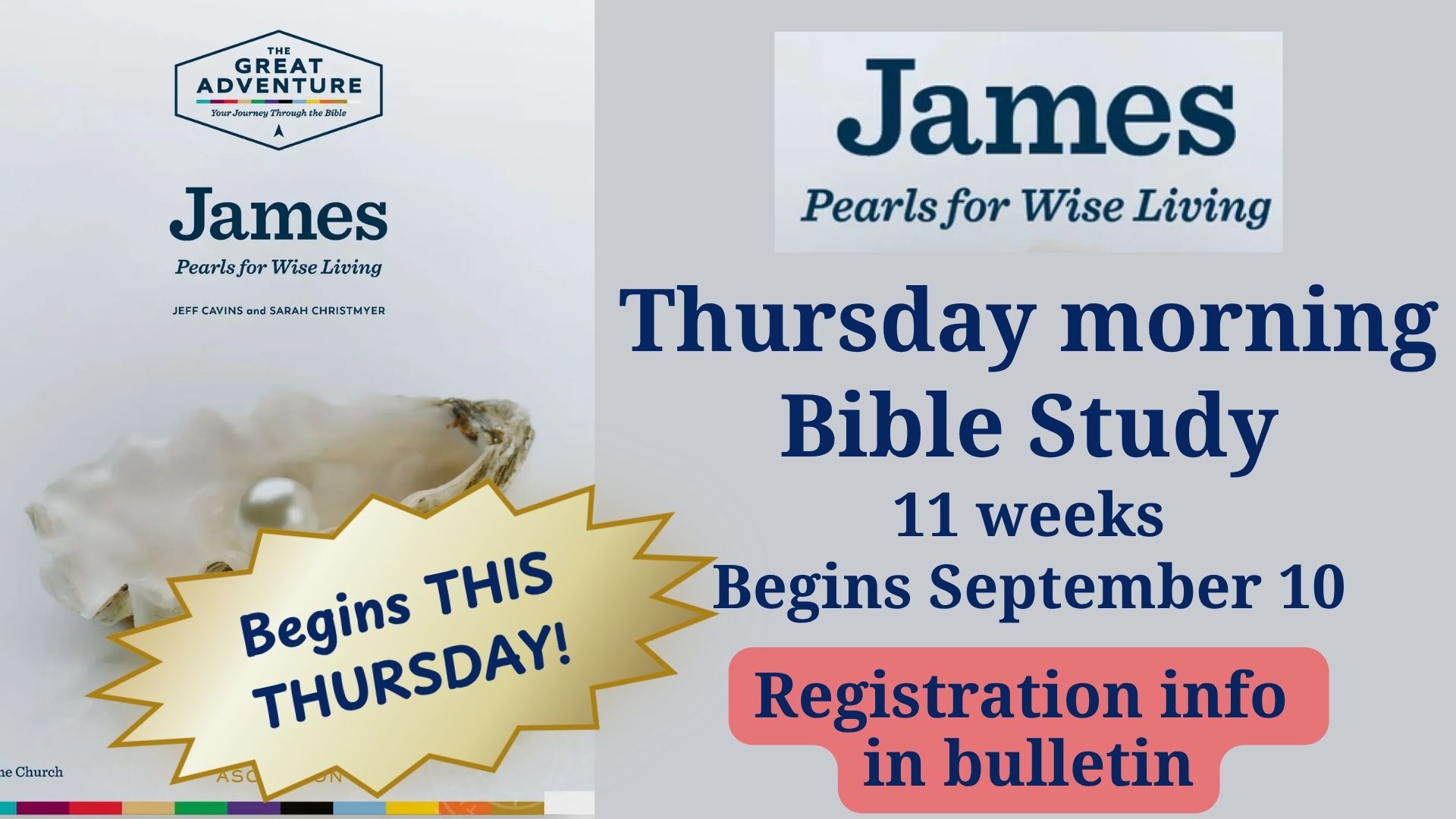 James Bible Study Thursday